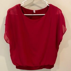 Women’s red blouse
